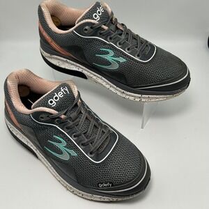 Gravity Defyer G-Defy Ion Womens 10 XW Grey Teal Walking Shoes TB9024FGP-XW